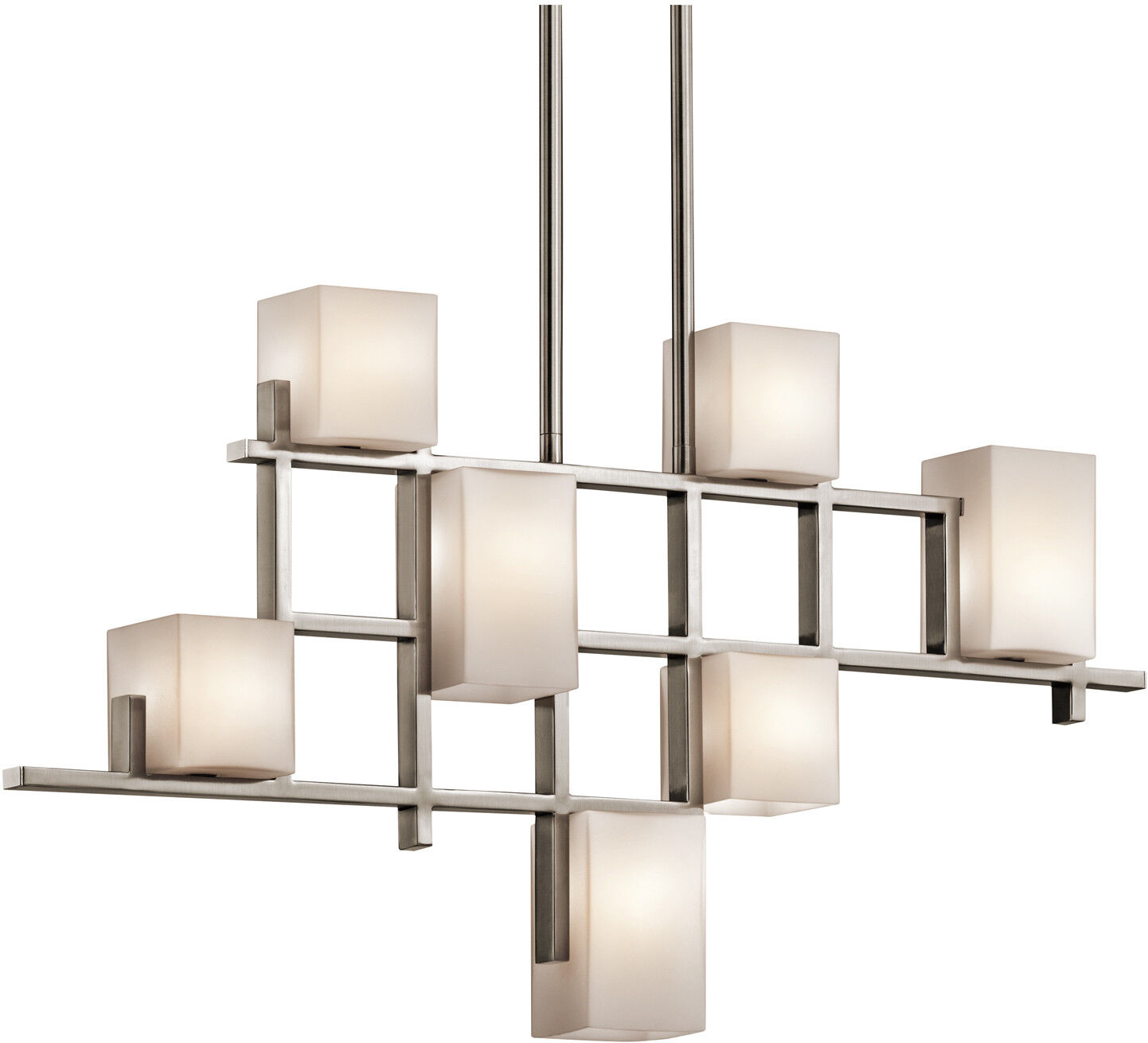 Elstead Lighting City Lights 7 Light Pendant Chandelier Light Classic Pewter, G9