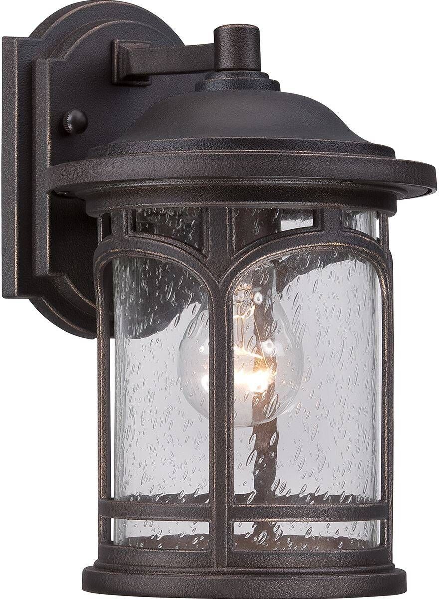 Elstead Lighting Marblehead 1 Light Small Wall Lantern - Palladian Bronze Finish, E27