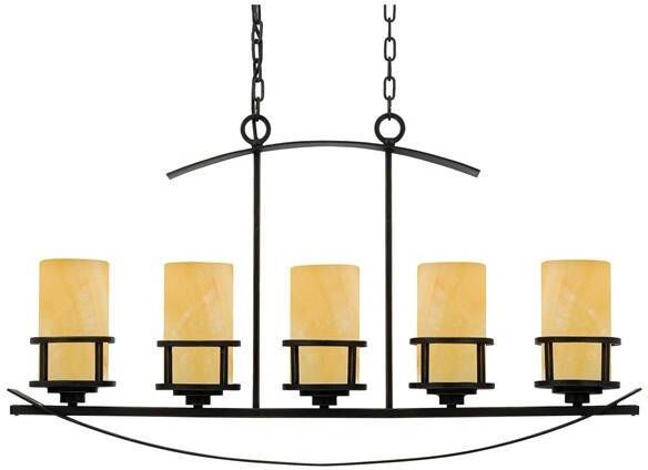 Elstead Lighting Kyle 5 Light Ceiling Island Pendant Bar Bronze, E27