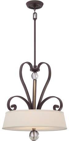 Elstead Lighting 4 Light Ceiling Pendant Western Bronze, E27