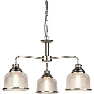 Searchlight Lighting Bistro 3 Light Multi Arm Ceiling Pendant Silver, White, E27