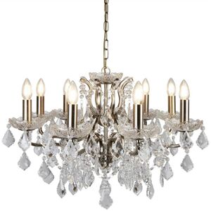 Searchlight Lighting Paris 8 Light Chandelier Antique Brass Finish, E14