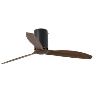 Faro Lighting Mini Medium Ceiling Fan Wood, Matt Black - Optional LED Light Sold Separately