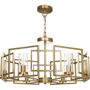 Maytoni Lighting Bowi Cylindrical Ceiling Pendant Lamp Gold, 6 Light, E14 Maytoni Lighting Bowi Cylindrical Ceiling Pendant Lamp Gold, 6 Light, E14