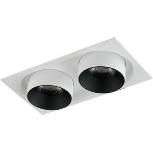 Fan Europe Lighting Outsider Integrated LED Adjustable Twin Recessed Downlight, White, 4000K Fan Europe Lighting Outsider Integrated LED Adjustable Twin Recessed Downlight, White, 4000K
