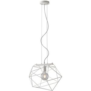 Fan Europe Lighting Abraxas Globe Cage Ceiling Pendant, White, E27 Fan Europe Lighting Abraxas Globe Cage Ceiling Pendant, White, E27