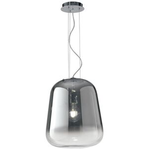 Fan Europe Lighting Glass Smoked Chrome Ceiling Pendant, Chrome, E27 Fan Europe Lighting Glass Smoked Chrome Ceiling Pendant, Chrome, E27