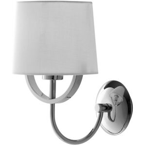 Fan Europe Lighting Astoria - Wall Lamp with Shade, Chrome, White - Wall Sconce Fan Europe Lighting Astoria - Wall Lamp with Shade, Chrome, White - Wall Sconce