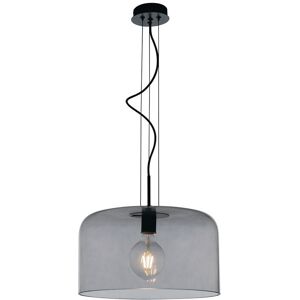 Fan Europe Lighting Gibus Glass Dome Ceiling Pendant, Grey, E27 Fan Europe Lighting Gibus Glass Dome Ceiling Pendant, Grey, E27
