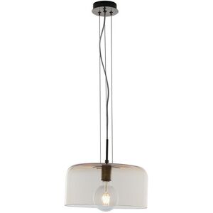 Fan Europe Lighting Gibus Glass Dome Ceiling Pendant, Amber, E27 Fan Europe Lighting Gibus Glass Dome Ceiling Pendant, Amber, E27
