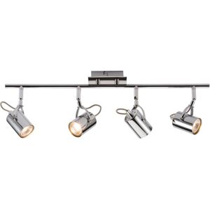 Knightsbridge Lighting Quad Bar Spotlight - Chrome, 230V GU10 Knightsbridge Lighting Quad Bar Spotlight - Chrome, 230V GU10