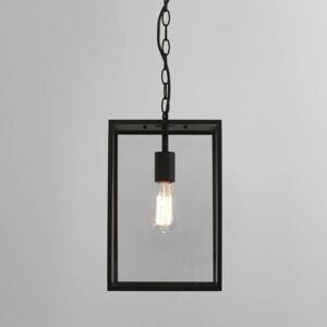 Astro Lighting Homefield Outdoor Ceiling Pendant Light Textured Black, E27 Astro Lighting Homefield Outdoor Ceiling Pendant Light Textured Black, E27