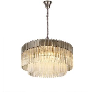 Luminosa Lighting Poland Pendant Round 12 Light E14, Polished Nickel, Clear Glass, Item Weight: 25.4kg Luminosa Lighting Poland Pendant Round 12 Light E14, Polished Nickel, Clear Glass, Item Weight: 25.4kg