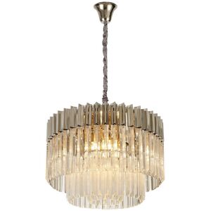 Luminosa Lighting Poland Pendant Round 8 Light E14, Polished Nickel, Clear Glass Item Weight: 17.3kg Luminosa Lighting Poland Pendant Round 8 Light E14, Polished Nickel, Clear Glass Item Weight: 17.3kg