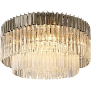 Luminosa Lighting Poland Ceiling Round 12 Light E14, Polished Nickel, Clear Glass, Item Weight: 28.4kg Luminosa Lighting Poland Ceiling Round 12 Light E14, Polished Nickel, Clear Glass, Item Weight: 28.4kg