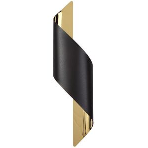 Luminosa Lighting Stanford Wall Lamp Large, 1 x 8W LED, 3000K, 640lm, Sand Black, Gold, 3yrs Warranty Luminosa Lighting Stanford Wall Lamp Large, 1 x 8W LED, 3000K, 640lm, Sand Black, Gold, 3yrs Warranty