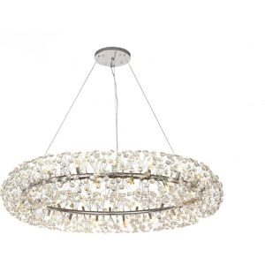 Luminosa Lighting Salisbury Pendant 36 Light G9 Polished Chrome, Crystal, Item Weight: 19.4kg Luminosa Lighting Salisbury Pendant 36 Light G9 Polished Chrome, Crystal, Item Weight: 19.4kg