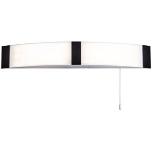 Luminosa Lighting Lyons Bathroom Wall Lamp c, w Shaver Socket & Pull Switch, 1 x 10W LED, 4000K, 900lm, IP44, Black, 3yrs Warranty Luminosa Lighting Lyons Bathroom Wall Lamp c, w Shaver Socket & Pull Switch, 1 x 10W LED, 4000K, 900lm, IP44, Black, 3yrs Warranty