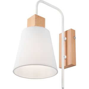 Lamkur Enrico Wall Light - Fabric Shade - White - Wall Light Lamkur Enrico Wall Light - Fabric Shade - White - Wall Light