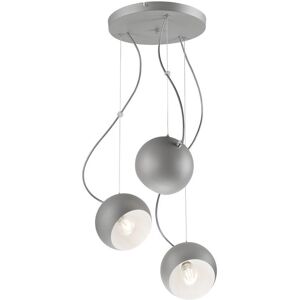 Lamkur Lighting Inez Cluster Pendant Ceiling Light Silver, 3x E27 Lamkur Lighting Inez Cluster Pendant Ceiling Light Silver, 3x E27