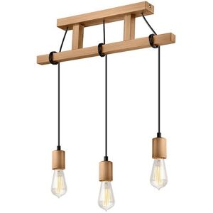 Lamkur Lighting Leon Industrial Olive Pendant Ceiling Light - 3x E27 Lamkur Lighting Leon Industrial Olive Pendant Ceiling Light - 3x E27