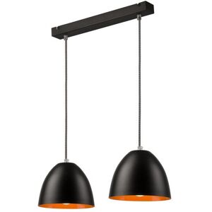Lamkur Lighting Livia Black Ceiling Light - 2x E27 Lamkur Lighting Livia Black Ceiling Light - 2x E27