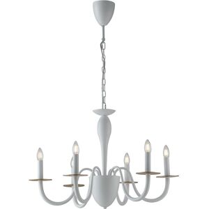 Fan Europe Lighting ARMSTRONG 6 Light Chandeliers White 78x53cm Fan Europe Lighting ARMSTRONG 6 Light Chandeliers White 78x53cm