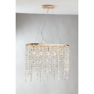 Fan Europe Lighting BREEZE 5 Light Pendant Ceiling Light Gold, K9 Crystals 66.5x23.5x46cm Fan Europe Lighting BREEZE 5 Light Pendant Ceiling Light Gold, K9 Crystals 66.5x23.5x46cm