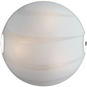 Fan Europe Lighting 3 Light Flush Ceiling Light Glass White 40cm Fan Europe Lighting 3 Light Flush Ceiling Light Glass White 40cm