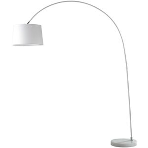 Fan Europe DREAM Arc Floor Lamp White - Fabric, Marble Base Fan Europe DREAM Arc Floor Lamp White - Fabric, Marble Base
