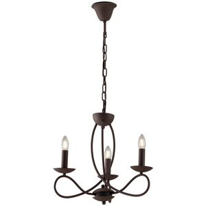 Fan Europe Lighting GINEVRA 3 Light Chandeliers Corten 48x43cm Fan Europe Lighting GINEVRA 3 Light Chandeliers Corten 48x43cm