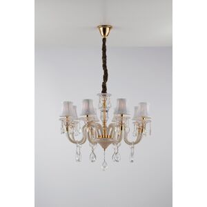 Fan Europe MONET 8 Light Gold Crystal Chandeliers - Chandelier Fan Europe MONET 8 Light Gold Crystal Chandeliers - Chandelier