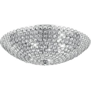 Fan Europe PLANET Chrome Ceiling Light with Crystals - 45x15cm Fan Europe PLANET Chrome Ceiling Light with Crystals - 45x15cm