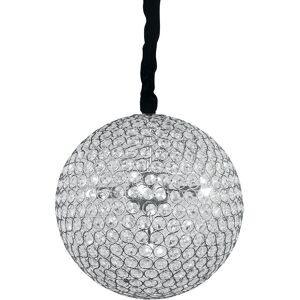 Fan Europe Lighting PLANET 5 Light Spherical Pendant Ceiling Light Chrome, Crystals 35cm Fan Europe Lighting PLANET 5 Light Spherical Pendant Ceiling Light Chrome, Crystals 35cm