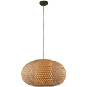 Fan Europe Lighting ZEN Wire Frame Pendant Ceiling Light Wood 60x35cm Fan Europe Lighting ZEN Wire Frame Pendant Ceiling Light Wood 60x35cm