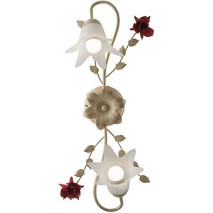 Fan Europe Lighting ROSE 2 Light Multi Arm Semi Flush Ceiling light Ivory 61x31x20cm Fan Europe Lighting ROSE 2 Light Multi Arm Semi Flush Ceiling light Ivory 61x31x20cm