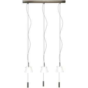 Linea Verdace Lighting Virgin 3 Light Straight Bar Pendant Ceiling Light Bronze Linea Verdace Lighting Virgin 3 Light Straight Bar Pendant Ceiling Light Bronze