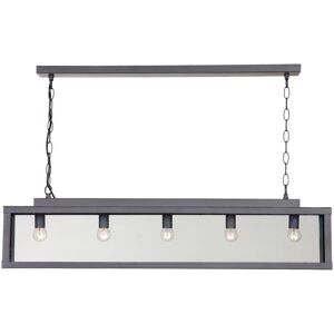 Linea Verdace Lighting Zenia 5 Light Straight Bar Pendant Ceiling Light Lead Linea Verdace Lighting Zenia 5 Light Straight Bar Pendant Ceiling Light Lead