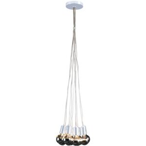 Linea Verdace Lighting Globetro 10 Light Cluster Pendant Ceiling Light White Metal Linea Verdace Lighting Globetro 10 Light Cluster Pendant Ceiling Light White Metal
