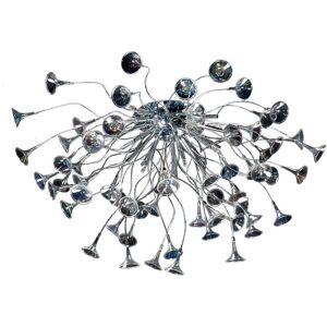 Linea Verdace Lighting Minisounds Semi Flush Light Chrome Linea Verdace Lighting Minisounds Semi Flush Light Chrome