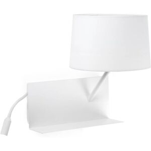 Faro Wall Light - White, E27, Reading Lamp - Wall Lighting Faro Wall Light - White, E27, Reading Lamp - Wall Lighting
