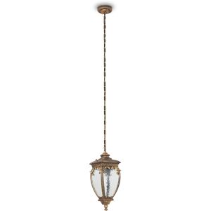 Maytoni Lighting Fleur Outdoor Pendant Ceiling Light Black with Gold, IP44 Maytoni Lighting Fleur Outdoor Pendant Ceiling Light Black with Gold, IP44