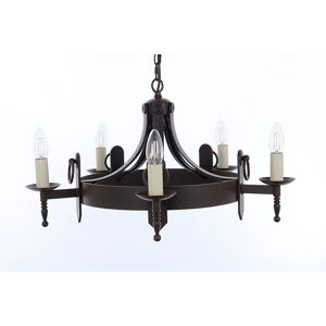 Impex Lighting Mitre 5 Light Aged Iron Ceiling Impex Lighting Mitre 5 Light Aged Iron Ceiling