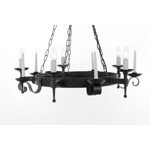 Impex Lighting Refectory 5 Light Matt Black Ceiling Impex Lighting Refectory 5 Light Matt Black Ceiling