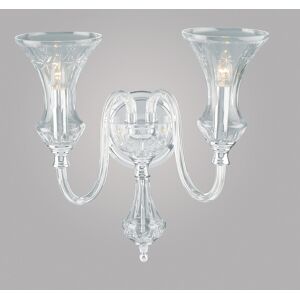 Impex Lighting Stara Lead Crystal 2 Light Wall Lamp CB05444/02/WB Impex Lighting Stara Lead Crystal 2 Light Wall Lamp CB05444/02/WB