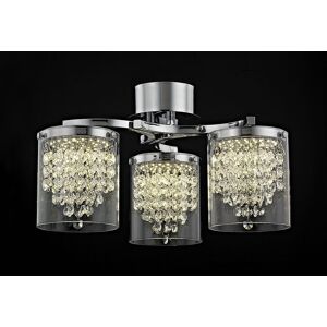 Impex Lighting Florina LED Chrome Ceiling Flush Impex Lighting Florina LED Chrome Ceiling Flush