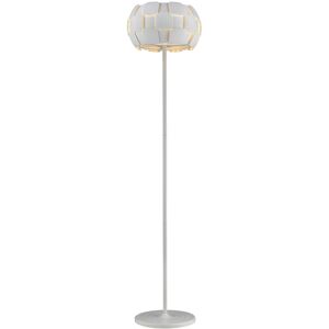 Impex Lighting Brigitte 3 Light Floor Lamp White Frame Impex Lighting Brigitte 3 Light Floor Lamp White Frame