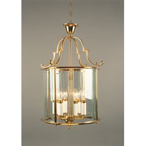 Impex Lighting Colchester 6 Light Polished Brass Indoor Lantern Impex Lighting Colchester 6 Light Polished Brass Indoor Lantern