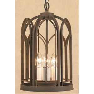 Impex Lighting Villa 3 Light Aged Iron Ceiling Hanging Lantern Impex Lighting Villa 3 Light Aged Iron Ceiling Hanging Lantern