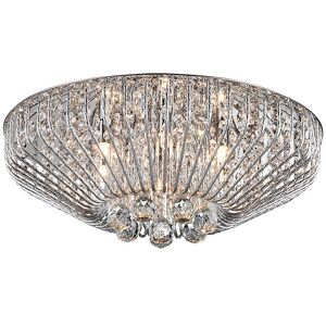 Impex Lighting Carlo 6 Light Flush Polished Chrome Ceiling Fitting Impex Lighting Carlo 6 Light Flush Polished Chrome Ceiling Fitting